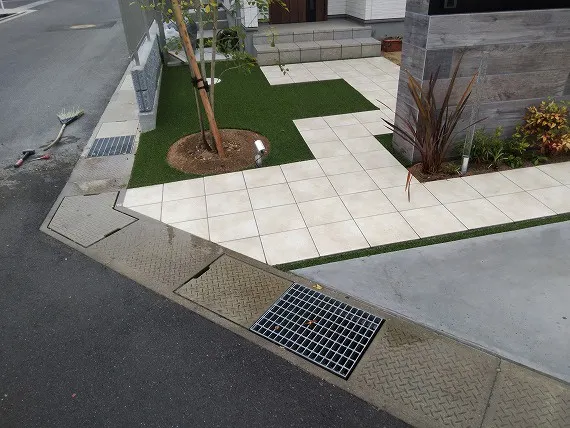 香川県丸亀市人工芝施工実績
