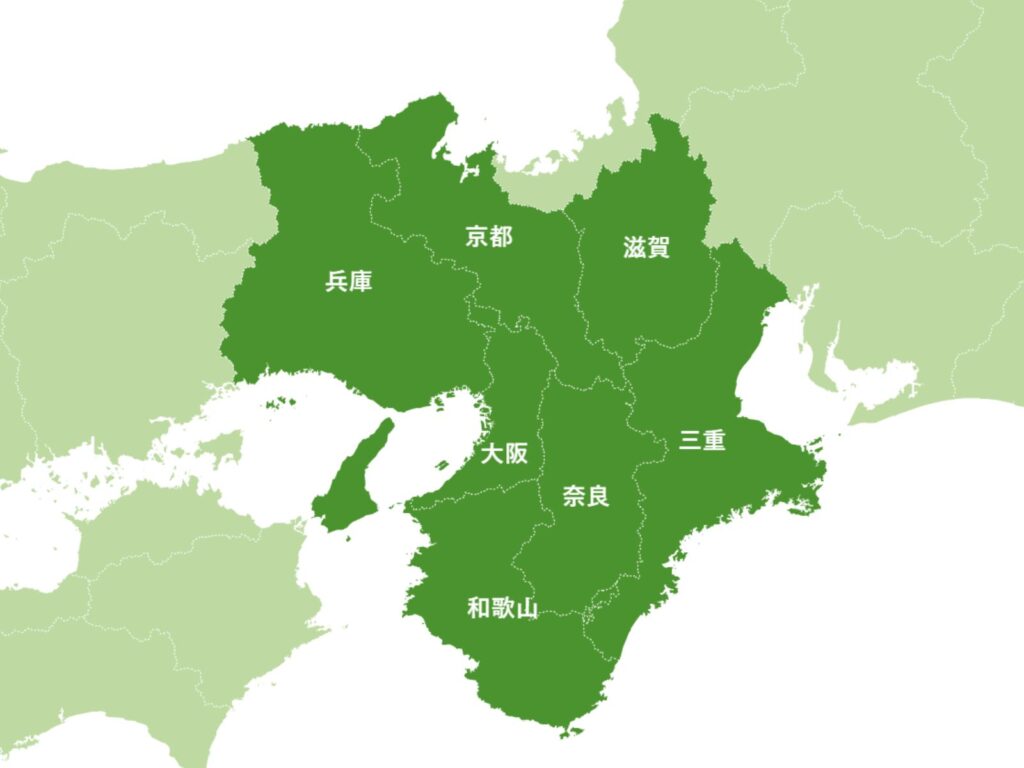 大阪・関西エリア地図